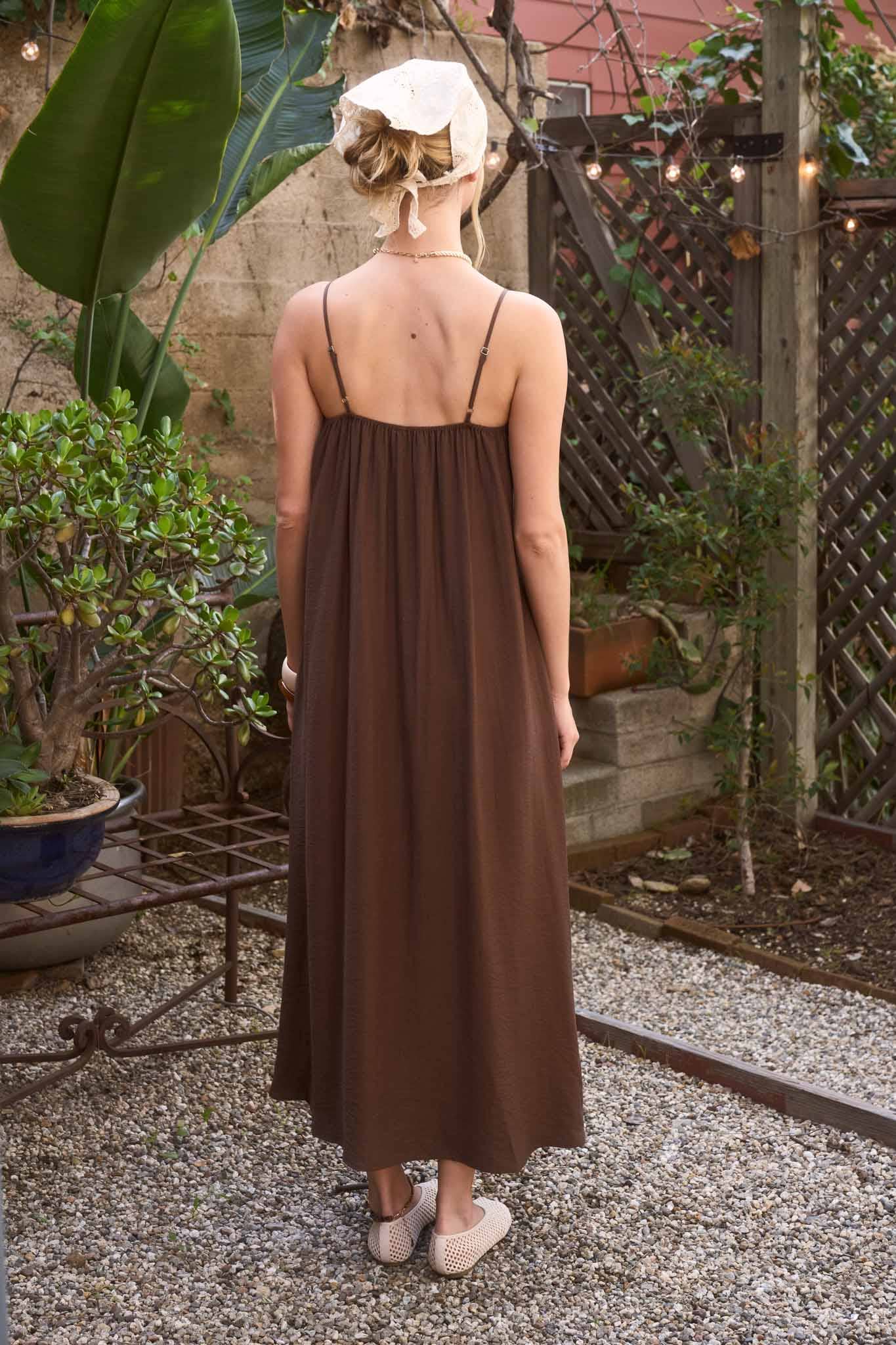 thin strap flowy dress Spaghetti Strap Maxi Dress, Multi, Size 10