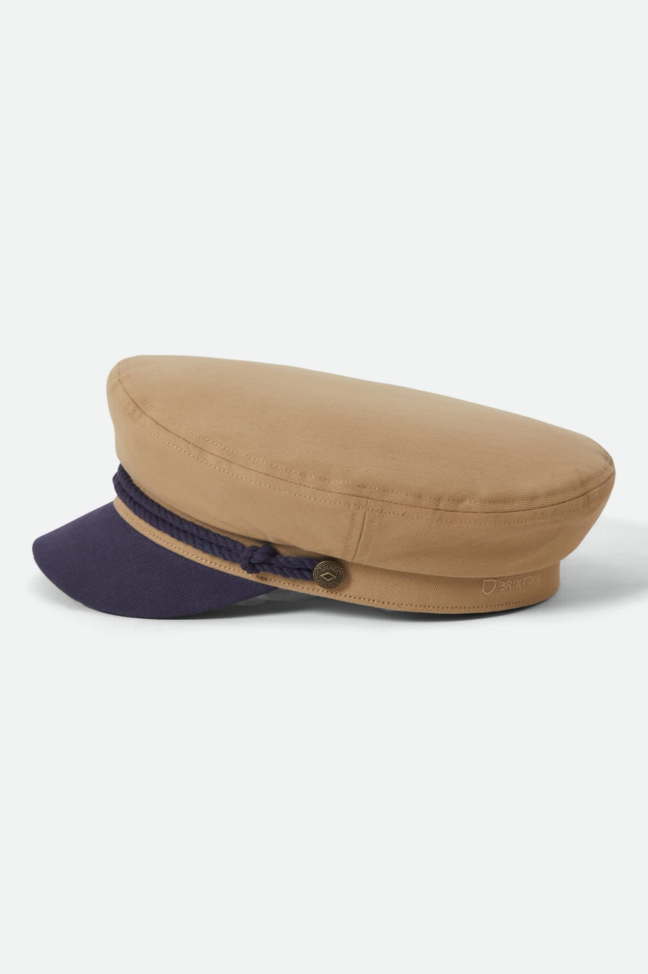 Brixton - Fiddler Cap - Sand / Washed Navy | HOOF & THE HORN